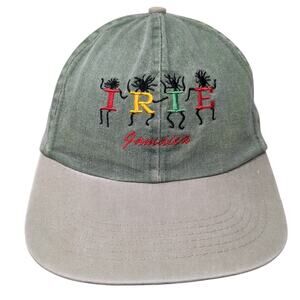 IRIE Jamaica Slideback Baseball Cap Green One Size Adjustable ATT Headwear